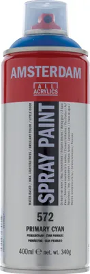 Produktbild von Amsterdam Sprühfarbe Spraydose hochpigmentiert 400 ml Primärzyan 572