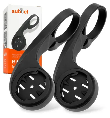 Produktbild von 2x subtel Fahrradhalterung – Lenkerhalter für Navi, GPS, Fahrradcomputer – Ø 25/32/35mm – Schwarz