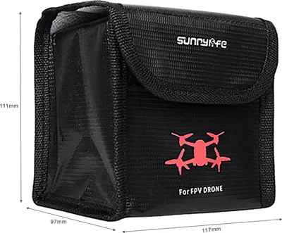 Produktbild von 50CAL DJI FPV Drone LiPo Bag - 2 Batterien