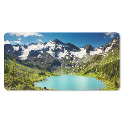 Produktbild von MuchoWow® Mauspad Mousepad Schnee - Berg - Wasser 60x30 cm - Mousepads - Maus Mat - Pad - Mausunterlage - Nachhaltig