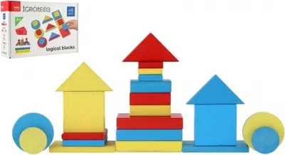 Obrázok produktu pre Drevené Kocky, 48 Kusov 900408