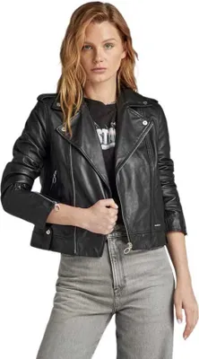 Produktbild von G-star Biker Lederjacke Schwarz XS Frau Schwarz XS
