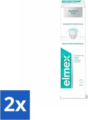 Produktbild von Elmex - Zahnpasta - Sensitive Plus - Komplettpflege - 75 ml - Vorteilspack - 2 Stücke