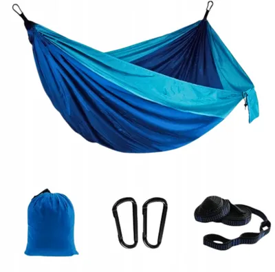 Produktbild von XXL Reise-Hängematte für 2 Personen, 200kg, Blau