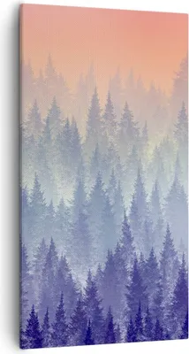 Produktbild von Bild auf Leinwand - Leinwandbild - Wald Baum Natur - 55x100cm - Wand Bild - Wanddeko - Wandbilder - Leinwanddruck - Bilder - Kunstdruck - Wanddekoration - Leinwand bilder - Wandkunst - PA55x100-3929