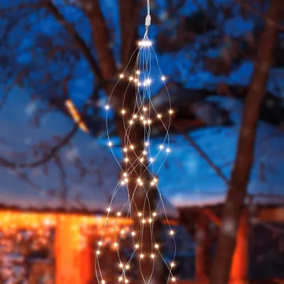 Produktbild von esotec Solar Draht Lichterkette Lichterschleier Verena mit 100 LEDs 102178