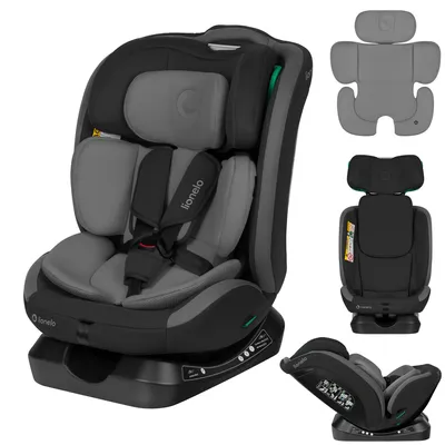 Obrázek produktu pro Dětská autosedačka Lionelo Aart i-Size od narození do 12 let, 40–150 cm, široký rozsah nastavení, dodatečná boční ochrana R129/03, barva Grey Stone