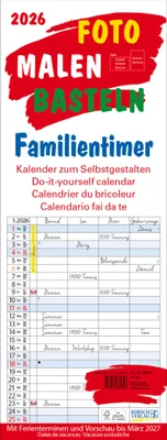 Produktbild von Foto-Malen-Basteln Familientimer 2026