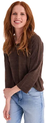 Produktbild von Stooker Women CARLY Damen Strickpullover Loose Fit 40/42 brown mel.