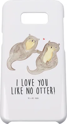 Produktbild von Mr. & Mrs. Panda Samsung Galaxy S8 plus Handyhülle  Otter Hände halten - Weiß - Geschenk, Handy Case, Verliebt, Paar, Hülle, Cover, glücklich, Liebe, Seeotter