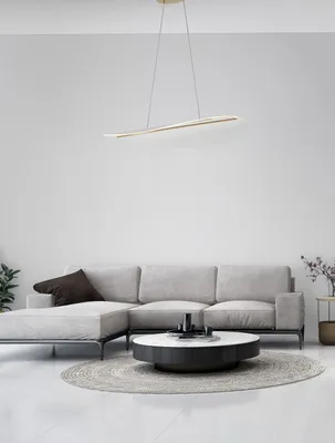 Produktbild von Nova Luce AGOS LED Pendelleuchte Gold 32W Warmweiss 95x56x150cm dimmbar 9054450
