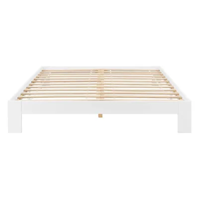 Obrázok produktu pre In And OutdoorMatch drevená posteľ Aurelia - borovica - s lamelovým roštom - 180 x 200 cm - biela - rýchla montáž
