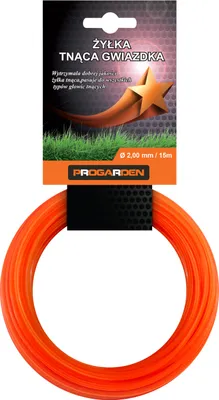 Produktbild von Schnittlinie für Rasentrimmer "Stern" 2.00 mm - 15 m - Trimmerfaden Mähfaden für Rasentrimmer und Freischneider - PROGARDEN