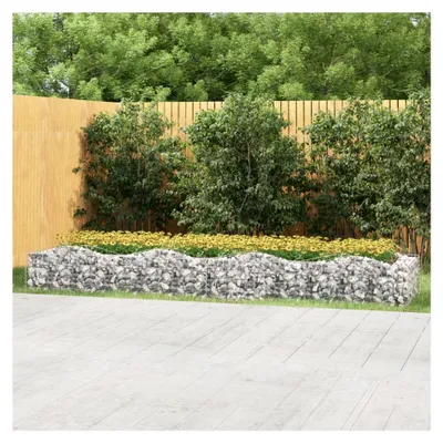 Produktbild von Gewölbtes Gabionen-Hochbeet 400x100x50 cm aus verzinktem Eisen