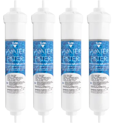 Produktbild von 4er-Pack Wasserfilter, kompatibel mit verschiedenen Kühlschränken