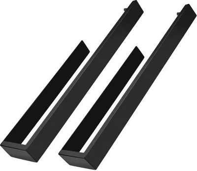 Productafbeelding van Unyqoos® zelfklevende handdoekhouder, 35 cm, roestvrij staal 304, mat zwart, set van 2 – Badkamer & keuken, zonder boren, geschikt voor vochtige ruimtes