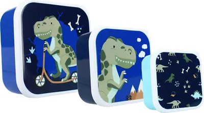 Obrázok produktu pre Snackbox 3 v 1 Dino Navy / Pret