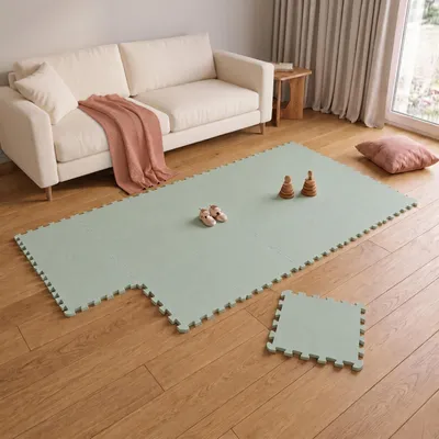 Image de 18 pièces tapis de jeu bébé tapis puzzle - 30x30 tapis d'éveil tapis de sol chambre d'enfant, Image générée par une IA