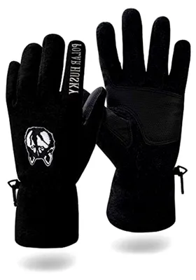 Produktbild von Fleecehandschuhe für Damen und Herren mit verstärkter Handinnenfläche (S-3XL) in Schwarz, Größe M