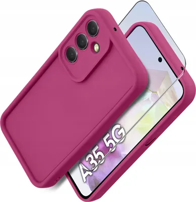 Immagine prodotto di Etui do Samsung A35 5G silikonowe MATOWE + Szkło ochronne na ekran 9H