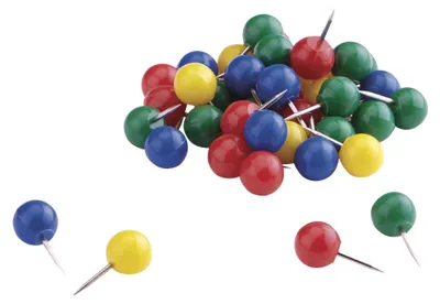 Obrázok produktu pre magnetoplánové označovacie kolíky, modré, obsah: 100 ks