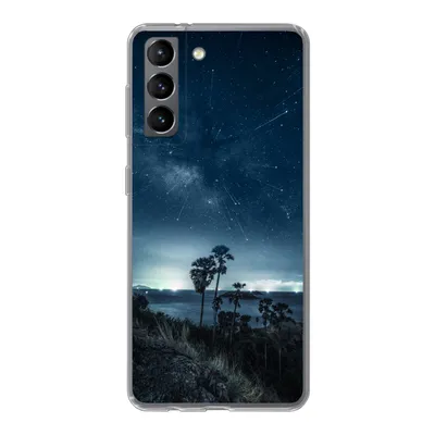 Produktbild von MuchoWow® Handyhülle Schutzhülle Hülle für Samsung Galaxy S21 Sternenhimmel - Meer - Tropisch - Jungen - Mädchen - Kinder Silikon Softcase Handy Hülle - Softcase
