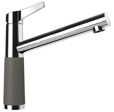 Produktbild von SCHOCK Niederdruck Armatur SC-510 in SILVERSTONE mit Festauslauf / CRISTADUR®