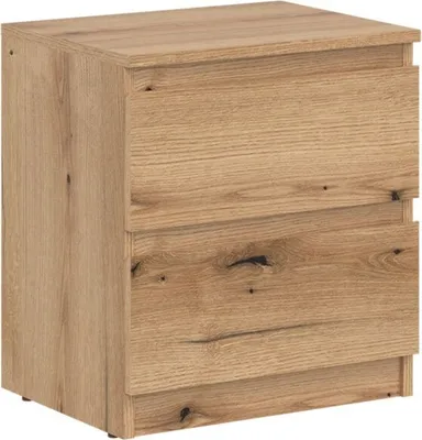 Obrázek produktu pro Noční stolek REMI RM11 Noční stolek 45,5x50x30 cm se zásuvkami dub Evoke