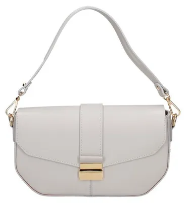 Produktbild von Roberta Rossi Ledertasche Damen Strukturleder mit verstellbarem Schultergurt  Italy Beige UNICA 27x15x7 cm