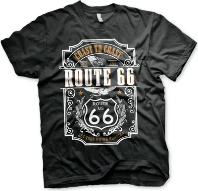 Produktbild von Route 66 - Coast To Coast T-Shirt - Large - Black