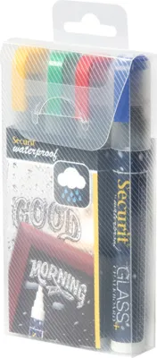 Produktbild von Securit SMA610-V4, Blau, Grün, Rot, Gelb, Block, Geruchlos, 4 Stück(e)