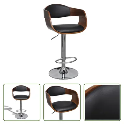 Produktbild von The Living Store Barhocker Bugholz und Kunstleder