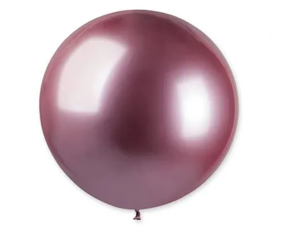 Zdjęcie produktu dla Balony lateksowe Gemar - chrom różowy - błyszczące - 5 szt. - 80 cm