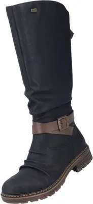 Produktbild von Rieker Damen Winterstiefel/ under the knee Stiefel Schwarz Kunstleder Größe: 37