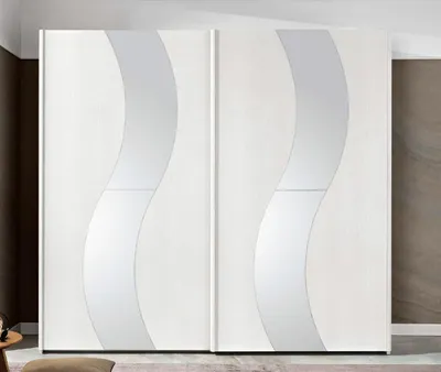 Productafbeelding van Kledingkast met schuifdeuren, slaapkamerkast, kasten, hout, design, modern