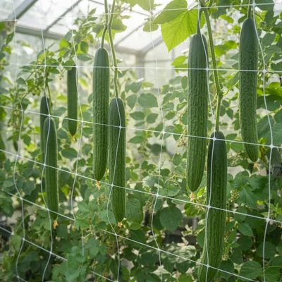 Produktbild von Kletterpflanzen Rankhilfe Pflanzennetz Gartennetz Stütznetz 2 x 10 m weiß