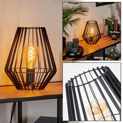 Produktbild von Mosorrofa moderne Tischlampe aus Metall in Schwarz