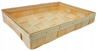 Produktbild von Holz Organizer Korb für Gewürzgläser Brauner Kasten