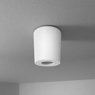 Produktbild von hoftronic LED Aufbaustrahler Rund GU10 IP65 Weiß Dimmbar