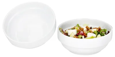 Zdjęcie produktu dla zestaw 2 porcelanowych misek Tommy Ø17,5 cm, białe, 670 ml, do sztaplowania