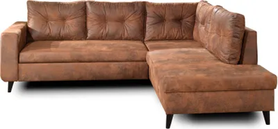 Produktbild von Best Mobilier Nordic, Ecksofa, Braun, 5 Sitz(e), Nordic, Mikrofaser, Holz