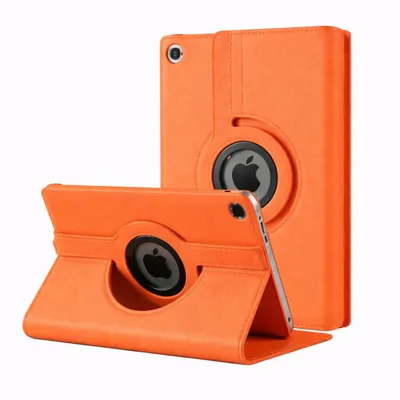 Produktbild von 360° Schutzhülle für Apple iPad 10.2" 9. / 8. / 7. Generation (2021/2020/2019) Tasche Hülle Drehbar Stand Schwenkbar Schutz Cover Etui - ORANGE