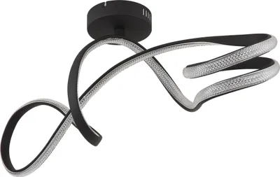 Image de Globo Lighting Plafonnier métal noir mat, LED