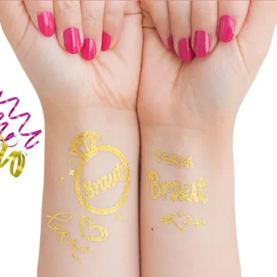 Produktbild von Oblique Unique Temporäre Klebetattoos Tattoo Set Junggesellinnenabschied Jga
