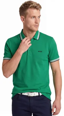 Produktbild von Piqué BOSS Green Paddy Kurzarm-Poloshirt grün