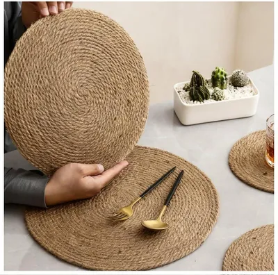 Produktbild von Runde Untersetzer für Gläser, 4 Stück, Durchmesser 18 cm