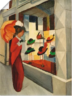 Produktbild von ARTland Poster Hutladen I Größe: 45x60 cm
