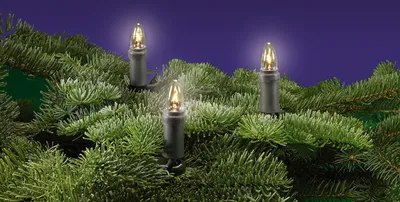 Produktbild von Rotpfeil LED-Lichterkette 15er außen Toplampen, warmweiß/glatt