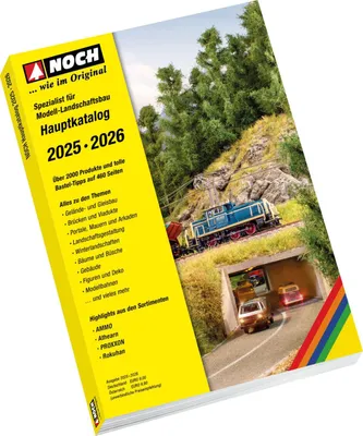 Produktbild von NOCH Katalog 2025/2026 Deutsch Modellbahn Hauptkatalog mit 452 Seiten.