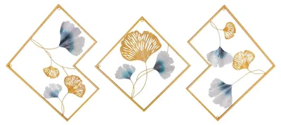 Image de Décoration murale en métal Ginkgo - Image tridimensionnelle moderne